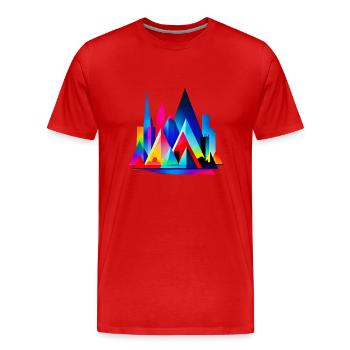 City of Dreams - Men's Premium Organic T-Shirt - red - Front - Damien (186cm)