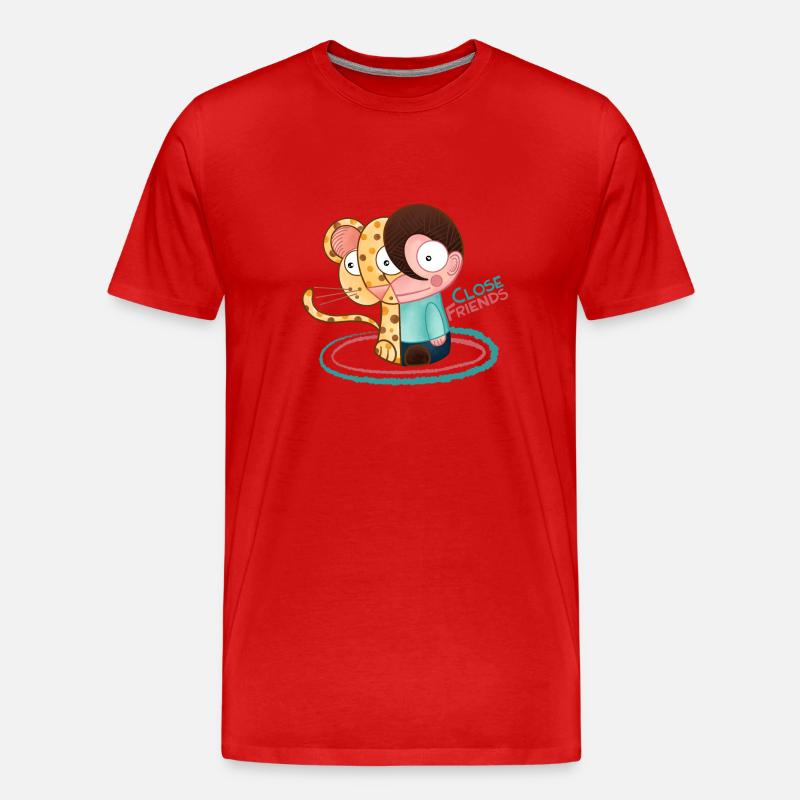Enge Freunde - Männer Premium Bio T-Shirt - Rot
