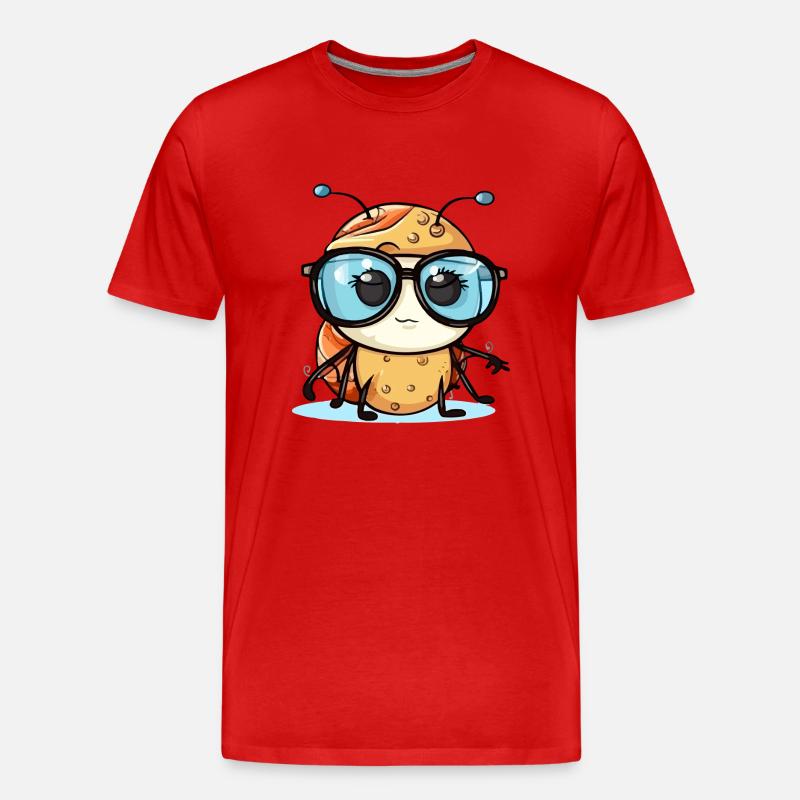 Melu Marienkäfer - Männer Premium Bio T-Shirt - Rot