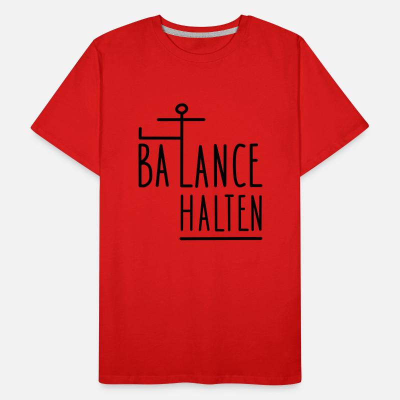 Balance halten Männer Premium Bio T-Shirt