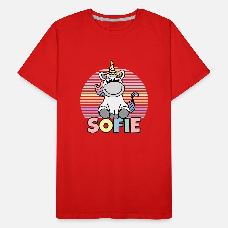 Nom de la licorne Sofie T-shirt bio Premium Homme