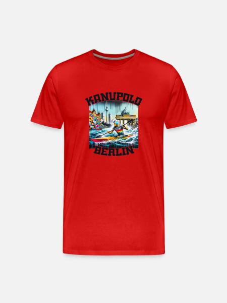 Canoe Polo Berlin Graffiti - Men's Premium Organic T-Shirt - red
