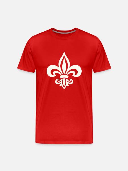 Bold french lily - Men's Premium Organic T-Shirt - red