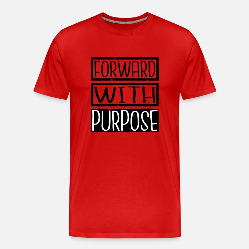 progress growth change development enthusiasm - Männer Premium Bio T-Shirt - Rot