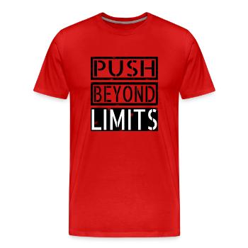 Geek Bday Toughness Fortitude Birthday Gift Idea - Men's Premium Organic T-Shirt - red - Front - Damien (186cm)