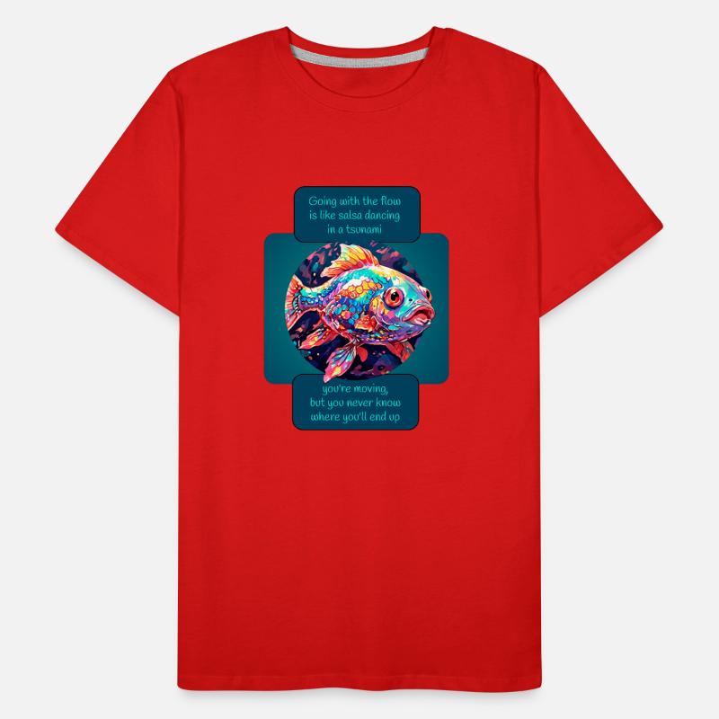 Going Forward Fish Men's Premium Organic T-Shirt