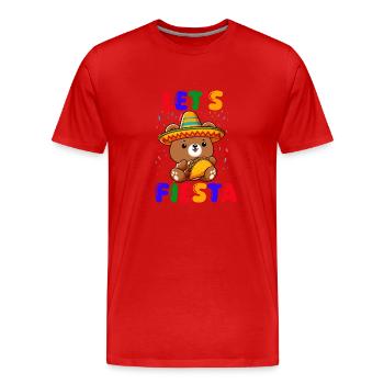 Auf geht's zur Fiesta del Taco - Männer Premium Bio T-Shirt - Rot - Vorne - Damien (186cm)
