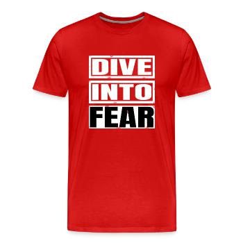 bungee jumping safety courage - Männer Premium Bio T-Shirt - Rot - Vorne - Damien (186cm)