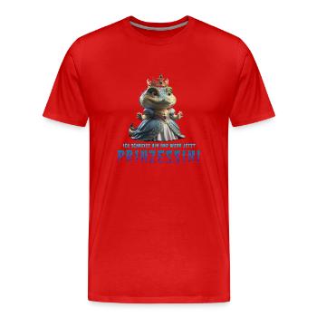 Kroko Prinzessin 03 - Männer Premium Bio T-Shirt - Rot - Vorne - Damien (186cm)