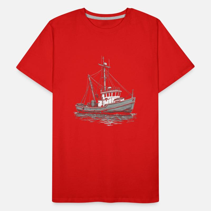Fischkutter Männer Premium Bio T-Shirt