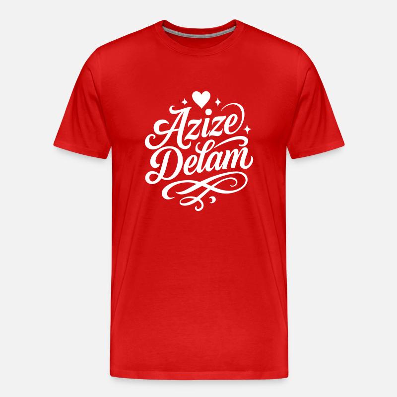 Azize Delam Persisch Iranisch - Männer Premium Bio T-Shirt - Rot