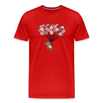 Enfants - T-shirt bio Premium Homme - rouge - Devant - Damien (186cm)