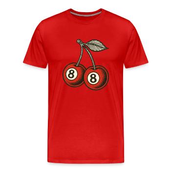 8 Ball Pool - Men's Premium Organic T-Shirt - red - Front - Damien (186cm)