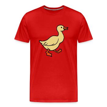 goose - Männer Premium Bio T-Shirt - Rot - Vorne - Damien (186cm)