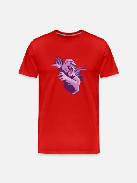 king_kong_girl - Men's Premium Organic T-Shirt - red