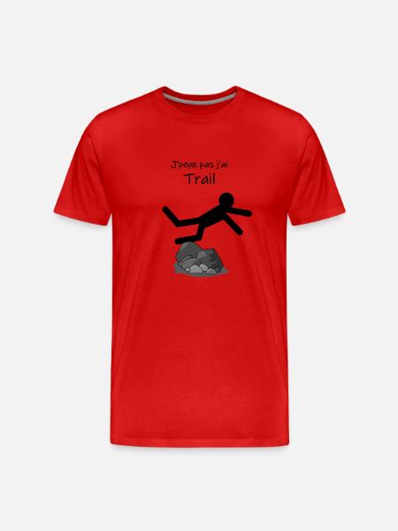 J ai trail - T-shirt bio Premium Homme - rouge