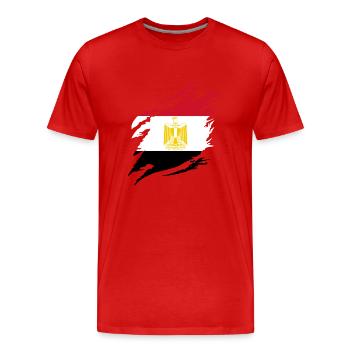 Egypt Flag Hurghada Africa Egyptian Flag - Men's Premium Organic T-Shirt - red - Front - Damien (186cm)