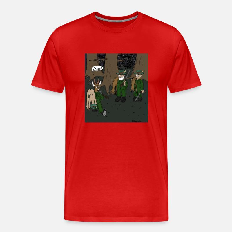 Jagdsaison - Männer Premium Bio T-Shirt - Rot