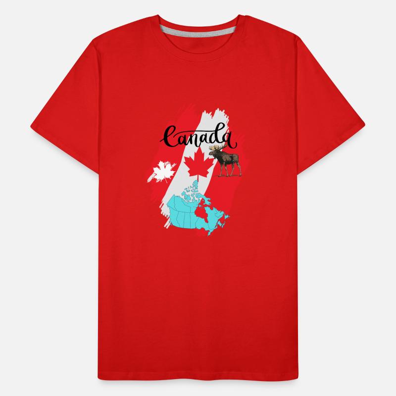 Canada, maple leaf. Men's Premium Organic T-Shirt