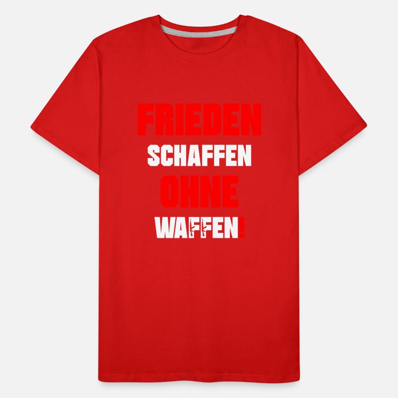 Frieden schaffen Männer Premium Bio T-Shirt