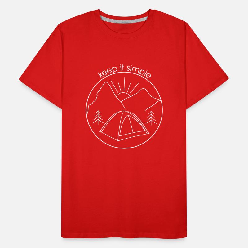 Keep it simple (white version) Men's Premium Organic T-Shirt