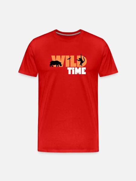 wildtime - Men's Premium Organic T-Shirt - red