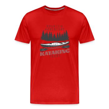 Wassersport - Männer Premium Bio T-Shirt - Rot - Vorne - Damien (186cm)