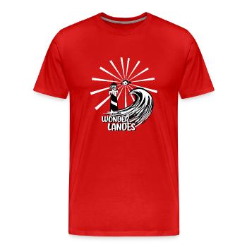 Contis Wonderlandes - Men's Premium Organic T-Shirt - red - Front - Damien (186cm)