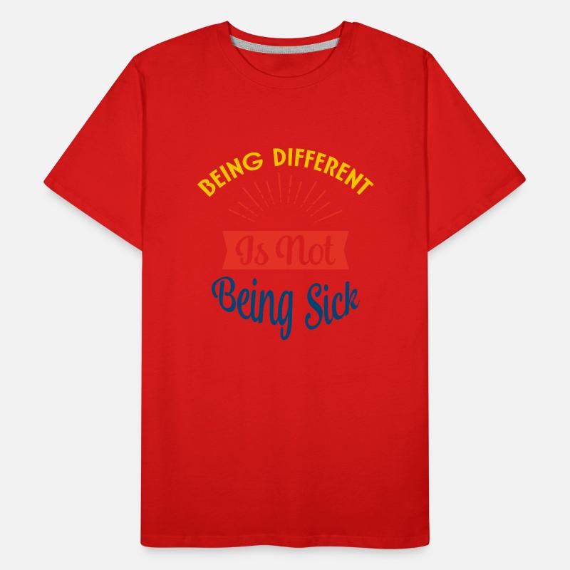 Anders sein ist nicht krank Männer Premium Bio T-Shirt