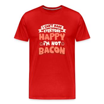 Je ne peux pas rendre tout le monde heureux Je ne suis pas de la viande de porc au jambon - T-shirt bio Premium Homme - rouge - Devant - Damien (186cm)