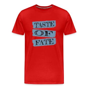 cool culinary craftsmanship written in destiny - Men's Premium Organic T-Shirt - red - Front - Damien (186cm)
