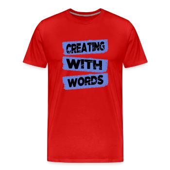 writing tips birthday present authorship - Männer Premium Bio T-Shirt - Rot - Vorne - Damien (186cm)