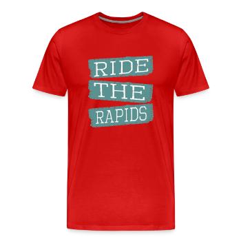 Activités exaltantes Idée cadeau d’anniversaire Humour - T-shirt bio Premium Homme - rouge - Devant - Damien (186cm)