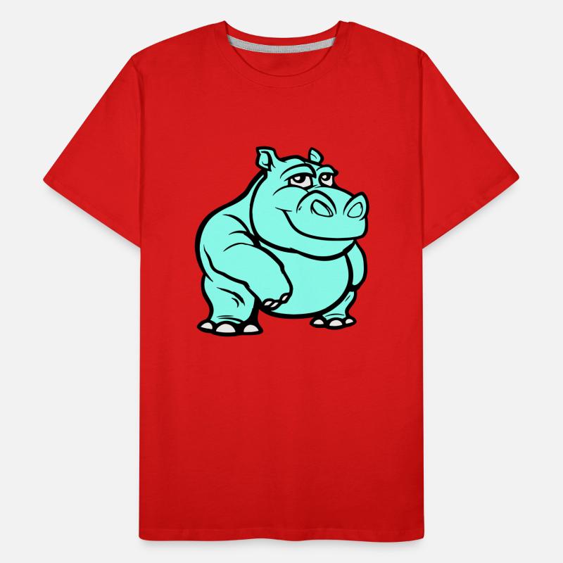 Hippo Comic Men's Premium Organic T-Shirt