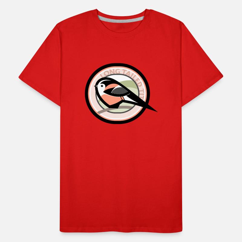Long-Tailed Tit Men's Premium Organic T-Shirt