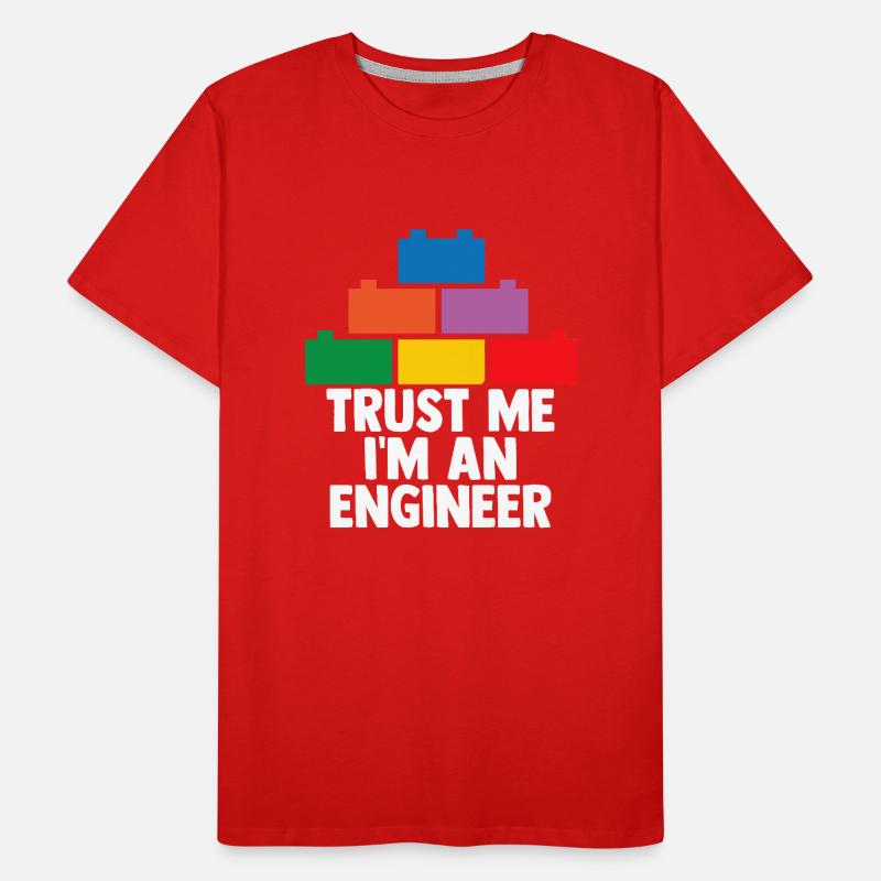 Brick Builder Brick Building Master Builder Men's Premium Organic T-Shirt