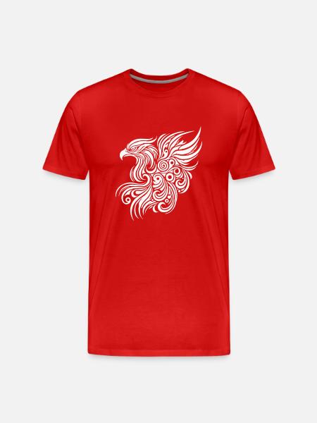 Eagle Tribal 1 - Men's Premium Organic T-Shirt - red