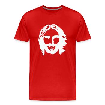 jesus - Männer Premium Bio T-Shirt - Rot - Vorne - Damien (186cm)