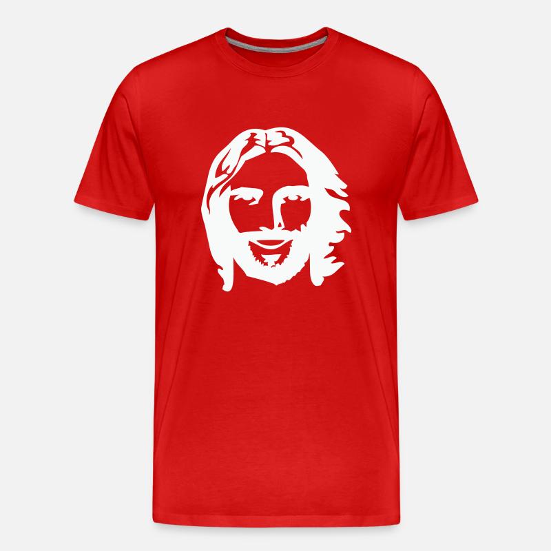 jesus - Männer Premium Bio T-Shirt - Rot