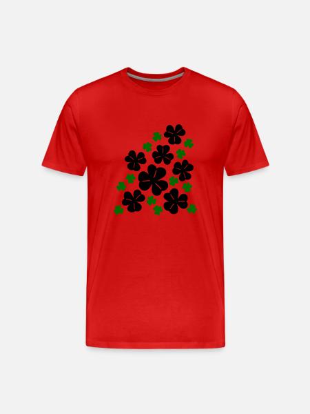 Trèfles - T-shirt bio Premium Homme - rouge