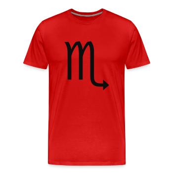 Scorpion / scorpion - T-shirt bio Premium Homme - rouge - Devant - Damien (186cm)