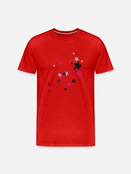 Chaos Star - Stars - Space - Men's Premium Organic T-Shirt - red
