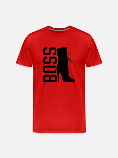 high_heel_boss_la1 - Men's Premium Organic T-Shirt - red