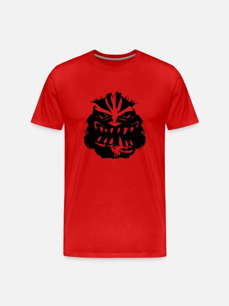 Tronche de Troll - T-shirt bio Premium Homme - rouge