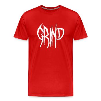 Croûte - T-shirt bio Premium Homme - rouge - Devant - Damien (186cm)