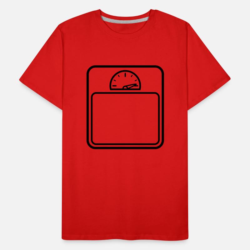 Fett Gewicht Waage Männer Premium Bio T-Shirt