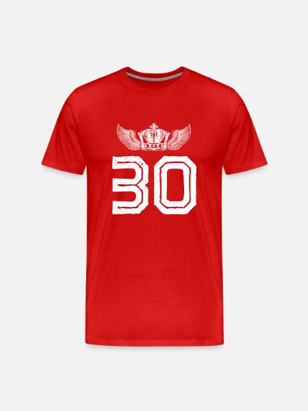 30 Number crown - Men's Premium Organic T-Shirt - red