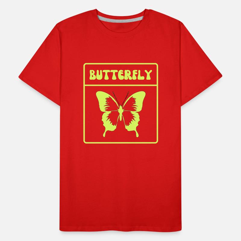 Conception de papillon T-shirt bio Premium Homme