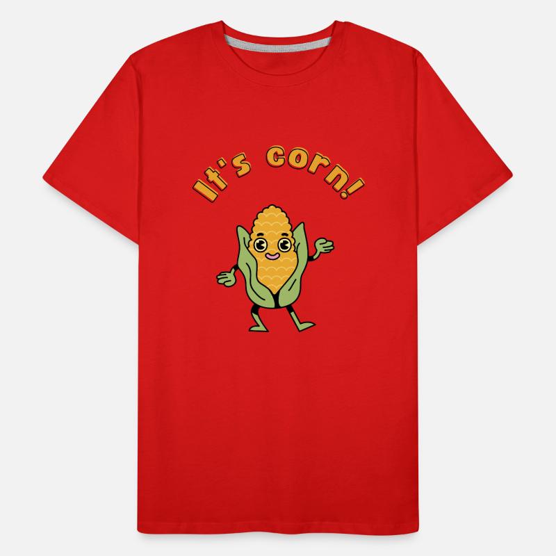 It's corn - a cornstatic design Men's Premium Organic T-Shirt