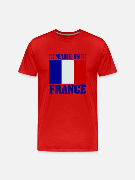 Made in France - Men's Premium Organic T-Shirt - red